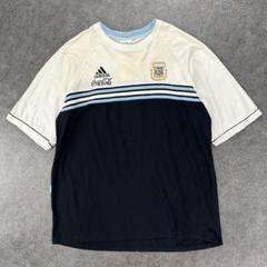 adidas サッカー 1998 フランスW杯 アルゼンチン代表 Tシャツ XL adidas サッカー 1998 フランスW杯 アルゼンチン代表 Tシャツ XL
