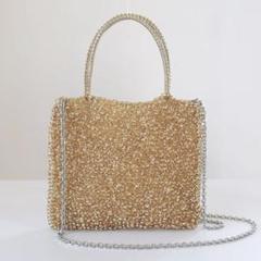 アンテプリマ　ワイヤーグリッター　裏地つき【美品】お値下げ☆ ワイヤー グリッター／スクエア PBS726133 | ANTEPRIMA