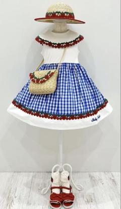 シャーリーテンプルうさぎちゃん美品ワンピースサイズ110センチ シャーリーテンプル うさぎワンピース