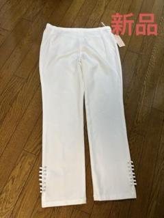 新品　未使用　タグ付き　ローズティアラ　とろみ　パンツ　春夏 セットアップ対応】サイドシームパンツ（51051502