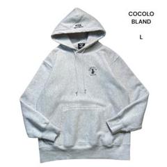COCOLO BLAND ココロブランド プルオーバーパーカー L グレー 刺繍