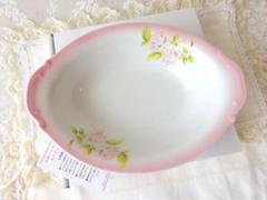 イマン　ダイアナローズ　レトロカレー皿　陶器　　オーバルプレート