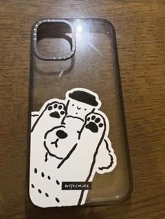 casetify 犬の足跡デザインケース iPhone16plus用
