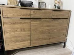 ◾️超メルカリ市限定特価◾️ 焼杉風ダークグレー木製キャビネット 引き出し付き 木製キャビネット 引き出し付き - メルカリ