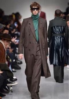 JOHN LAWRENCE SULLIVAN グレンチェック ロングジャケット