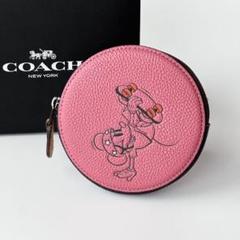 爆買い コーチ 新品 ディズニー コインケース フェイス型 ミッキー 小物