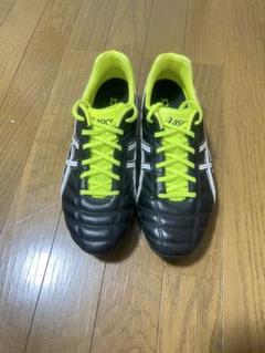 asics スパイクシューズ 黒/黄緑