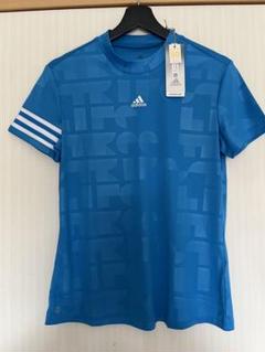新品 アディダス adidas ゴルフ モックネック シャツ デボス加工 ブルー