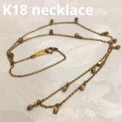 K18多角形デザインチェーンゴールドネックレス　38cm 2932K2506 K18多角形デザインチェーンゴールドネックレス 38cm 2932K2506