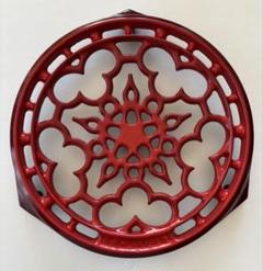希少　廃盤品　ル・クルーゼ　オーバルトリベット　鍋敷き 希少廃盤品ル・クルーゼオーバルトリベット鍋敷き
