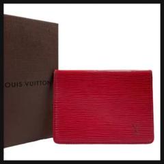 LOUIS VUITTON ルイヴィトン パスケース エピ レッド 外観美品