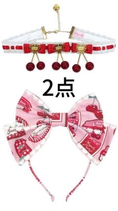 アンジェリックプリティ　チェリーマルグリット　赤 Angelic Pretty - Angelic Pretty チェリーマルグリット JSK 赤
