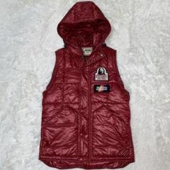 HYSTERIC GLAMOUR プリマロフト　中綿ベスト　レッド　サイズＭ HYSTERIC GLAMOUR プリマロフト 中綿ベスト レッド サイズM