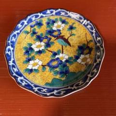 陶器の皿 5枚セット 鳥と植物のデザイン 陶器の皿 5枚セット 鳥と植物のデザイン