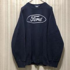 フォード　レーシング　スウェット　アメリカ製　90s Ford Racing 90年代 フォードレーシング アメリカ製 ロゴ クルーネック