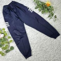 JS SPORTS　ジャージパンツ　ストレッチパンツ　ネイビー　スリーライン　紺