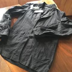 新品タグ付Ann Demeulemeester プリントシルクミリタリーシャツ