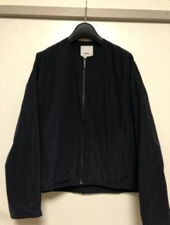 最新コレックション ジップアップ ノーカラー エブール ebure ブルゾン メルカリ - 紺 ジャケット・アウター