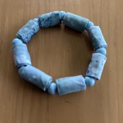 ハンドメイド　布ビーズ　ブレスレット