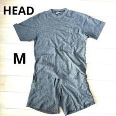 ヘッド セットアップ　ダークグレー ポケット付き半袖スウェット　ハーフパンツ　M