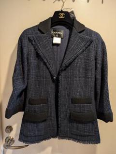人気モデル✨CHANELツイードジャケットブルゾン40