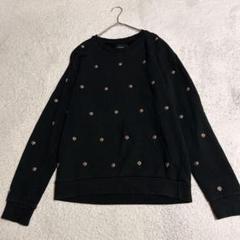ZARA トレーナー スウェット タイガー スタッズ 虎 黒 ブラック M