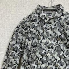 美品】みなとのてんらんかいバンドカラー長袖チュニックブラウス