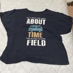 スマイルランド ネイビー プリント Tシャツ 半袖