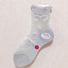 シルク混 靴下 くつした レディース シースルー レース 春 夏 刺繍 ソックス