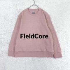 FieldCore♡ワークマン ウォームワッフルクルーネック L ピンク 裏起毛