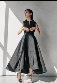 NOBLE✖️ L'AUBE BLANC フクレジャガードワンピース セール】フクレジャガードキャミワンピース（ワンピース）｜A