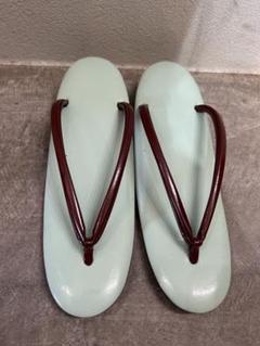 ☆良品　与板屋　草履　エメラルドグリーン　23cm