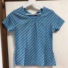 ブルーの半袖トップス【お値下げ❣️】