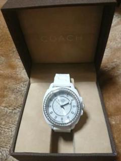 COACH ホワイトラバーベルト 時計