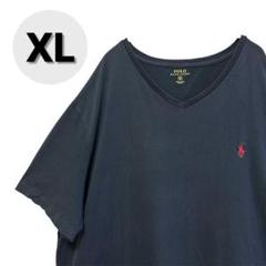 ポロラルフローレン Tシャツ Vネック ワンポイント 刺繍ロゴ XLのサムネイル