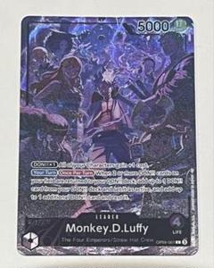 モンキー D ルフィ リーダーカード 紫黒 英語版 海外版 パラレル プロモ