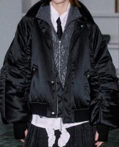 【最終値下げ】seyto ヴィンテージサテンギャザーブルゾン seyto（セイト）の「Vintage satin gather blouson