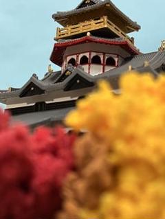 安土城 模型 プラモデル 組立済 完成品（紅葉、秋仕様） - メルカリ