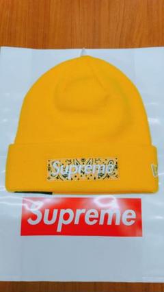 新品 supreme boxlogo newera ビーニー ニット帽