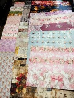 国内作家様デザインペーパーA4♥まとめ売り♥大量(中古品) 国内作家様デザインペーパーA4♥まとめ売り(中古品)♥大量
