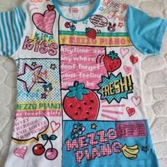 超可愛い】メゾピアノTシャツ150cm べリエちゃんブルーべ