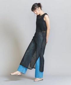 【新品】BEAUTY&YOUTH コットンメッシュ タンク ワンピース