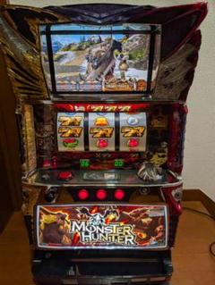 ☆送料込み☆美品☆初代モンスターハンター☆スロット実機☆コイン不要機セット☆ パチスロ実機初代モンスターハンターコイン不要機家庭用電源