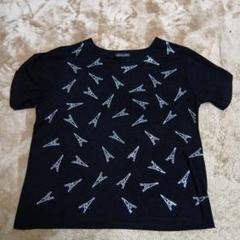 キラキラエッフェル塔 Tシャツ 黒
