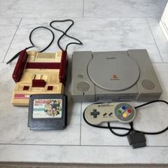 ジャンク品:ファミコン、プレステ、スーファミコントローラ1個、ファミコンソフト