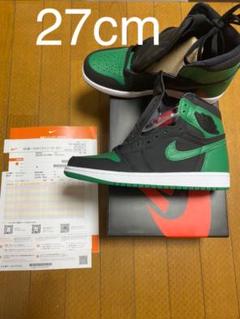 27cm Jordan1 Retro High Pine Green Black