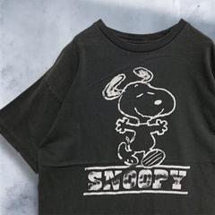 BFYY キャラ Tシャツ 古着 黒 スヌーピー SNOOPY ピーナッツ