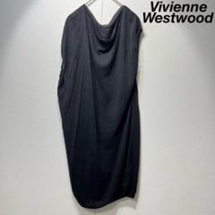 【Vivienne Westwood】Vネックタイトストレッチワンピース/黒/M Vivienne Westwood】Vネックタイトストレッチワンピース/黒/M