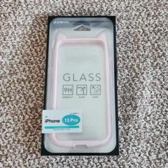 iPhone 13 Pro用ピンクケース 猫