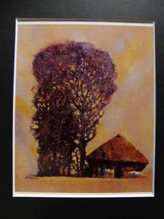 品多く 糸園和三郎、わたしの風景、希少画集画、新品高級額、額装付 絵画